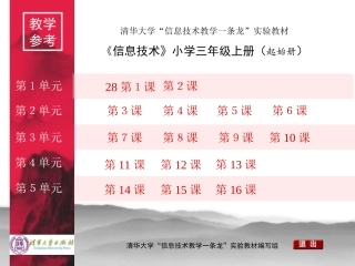 信息技术三年级上册（起始册）教参