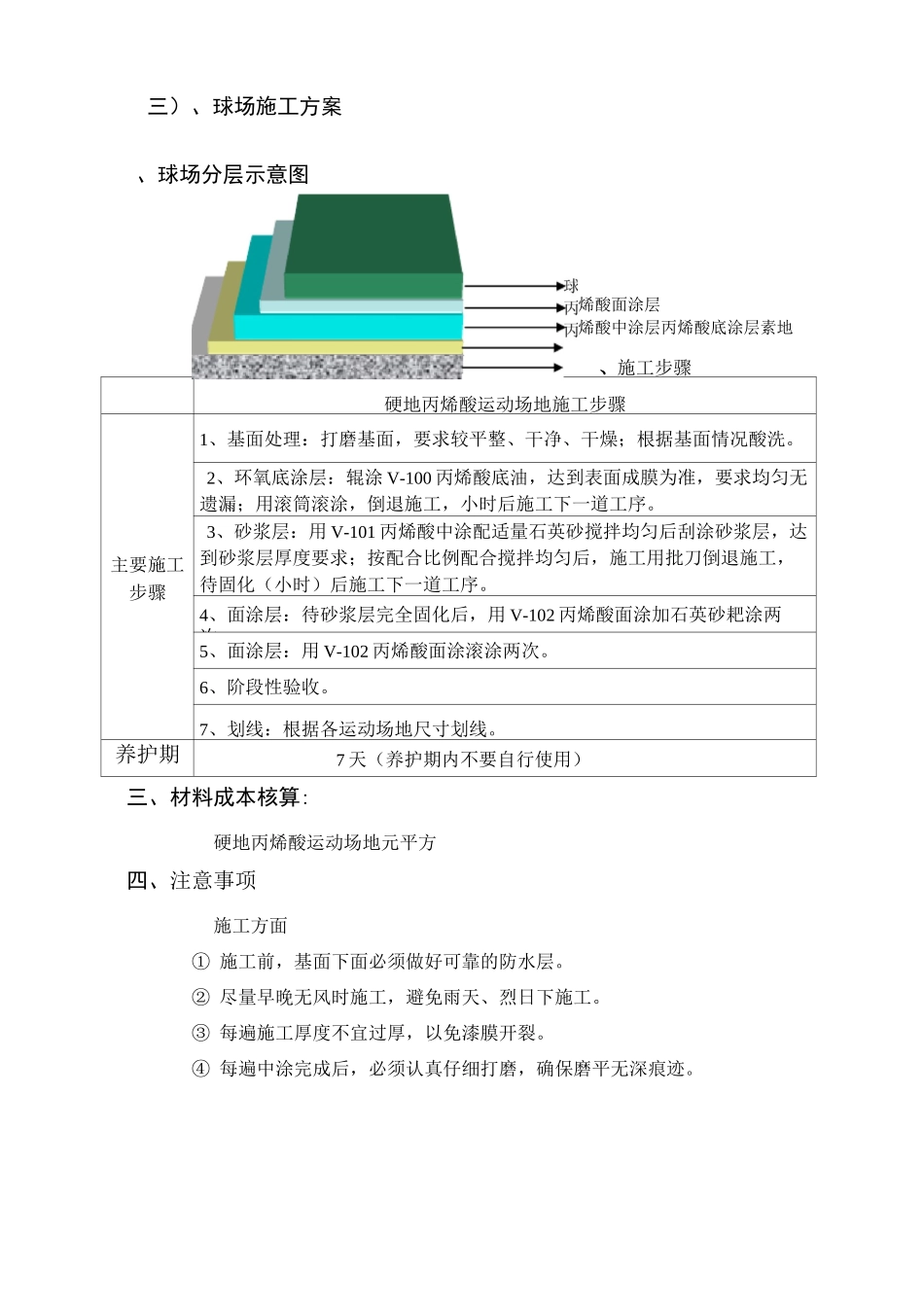 硬地丙烯酸运动场地_第2页