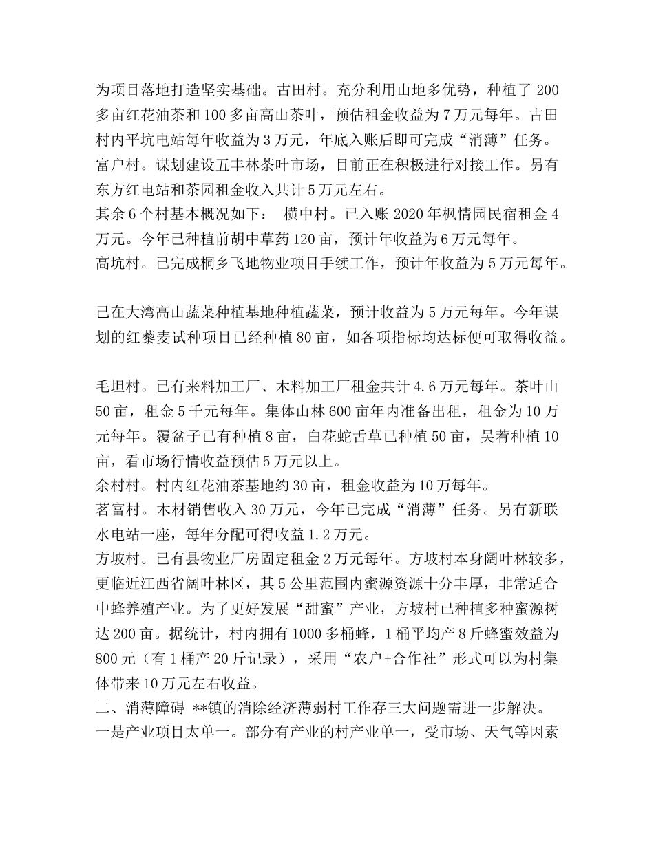 2020年上半年乡镇消除集经济薄弱村工作总结-2020乡镇工作总结 _第2页