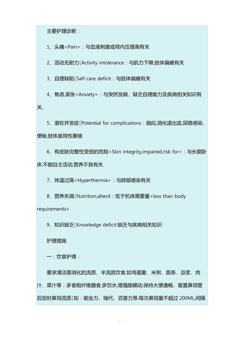 脑出血护理查房_第3页