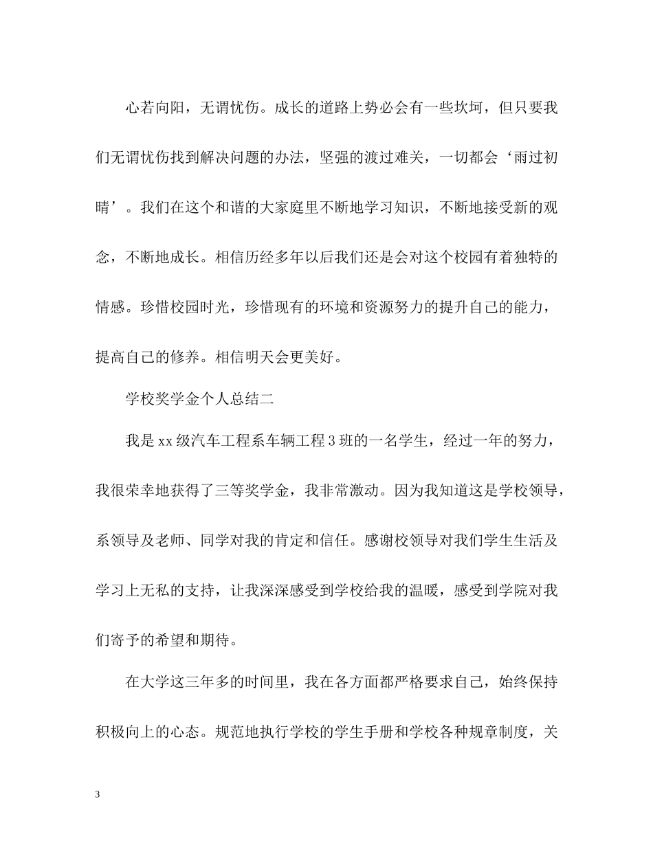 学校奖学金个人总结_第3页