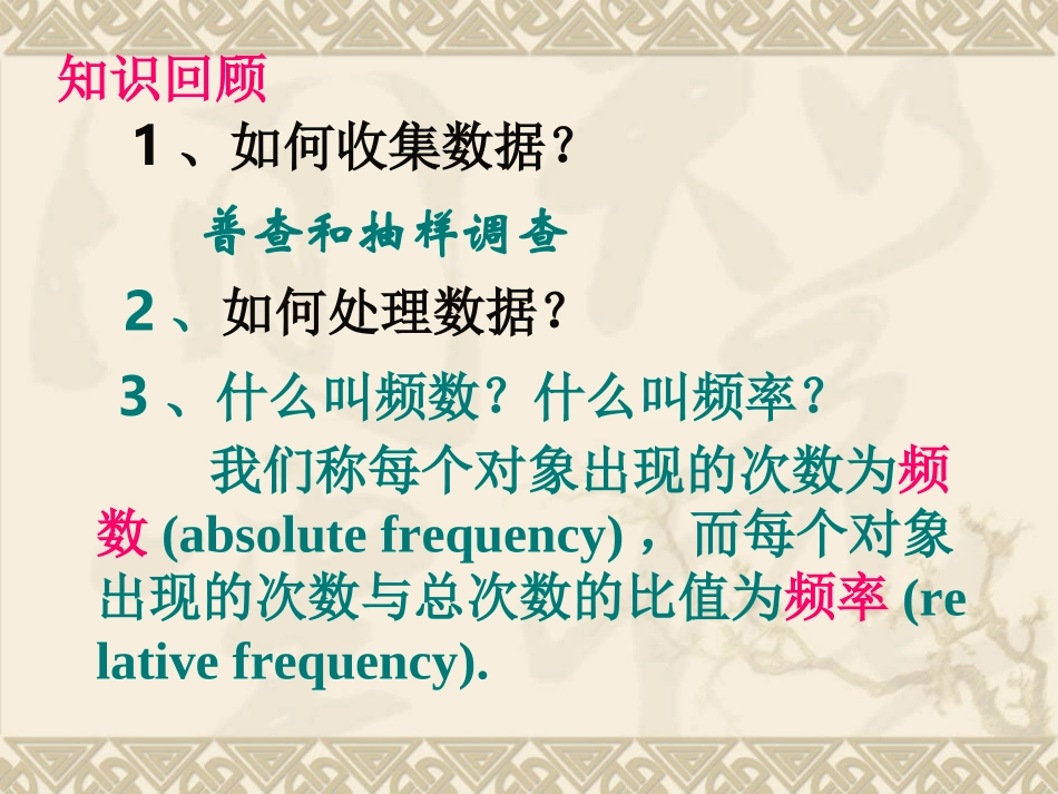 2015春湘教版八年级下51《频数与频率》课件(共19张PPT)[1]_第2页