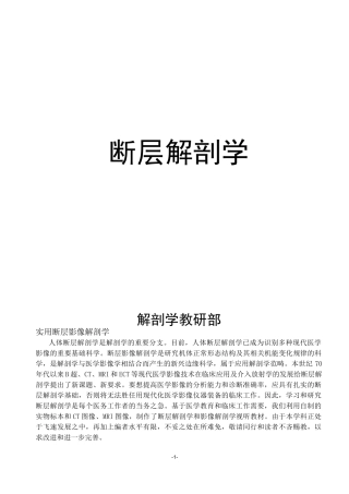 (完整word版)人体断层解剖学