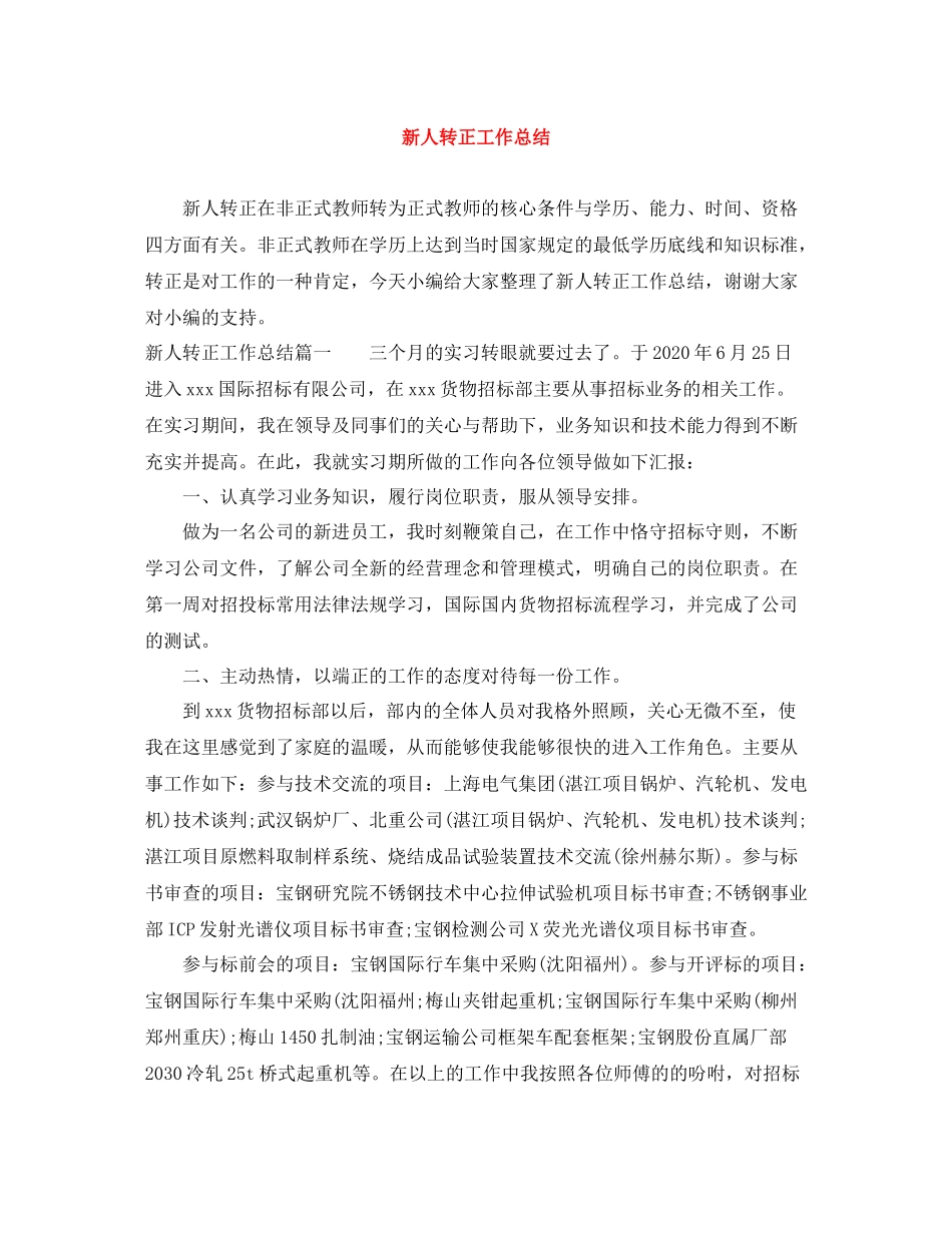 新人转正工作总结_第1页