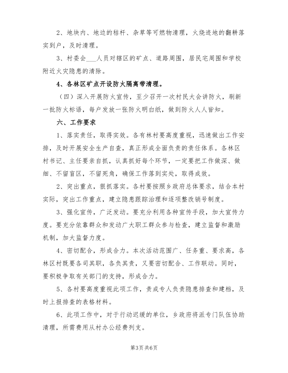 2022森林火灾隐患排查整治方案_第3页