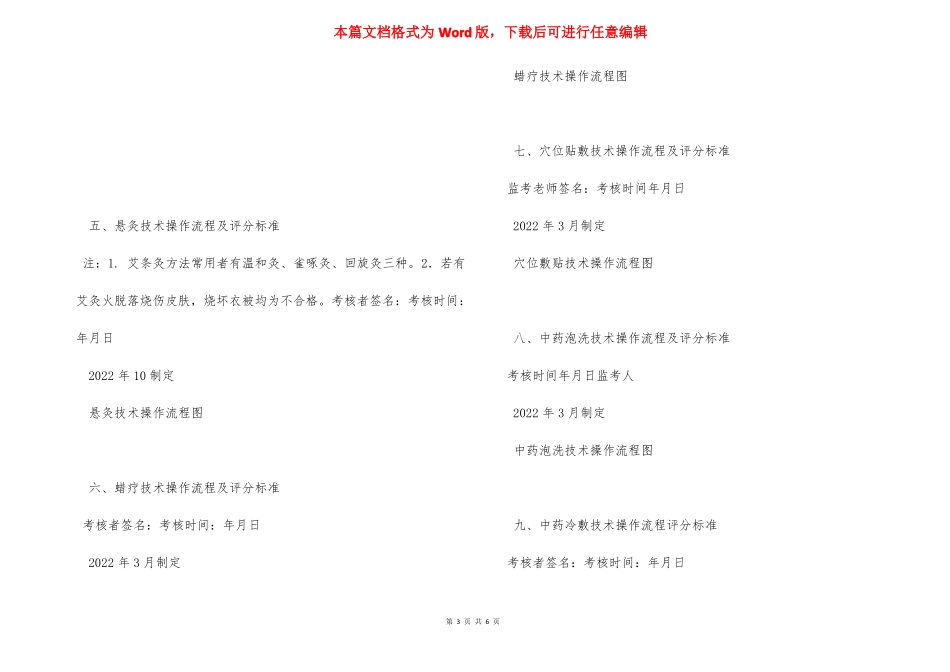 2022年中医护理技术18项操作流程及评分标准_第3页