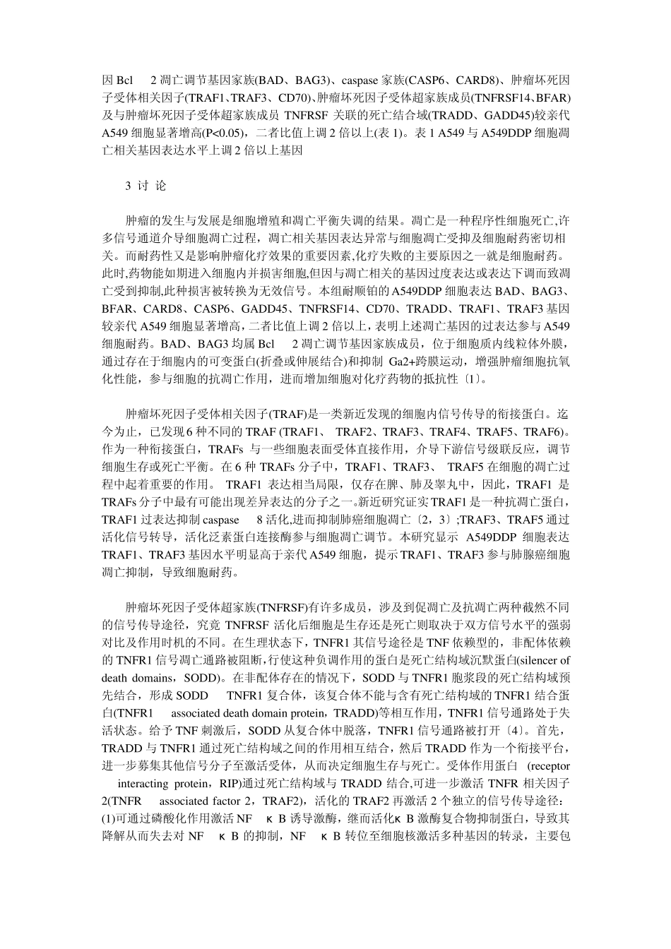 人肺癌A549细胞凋亡相关基因的表达及意义_第2页