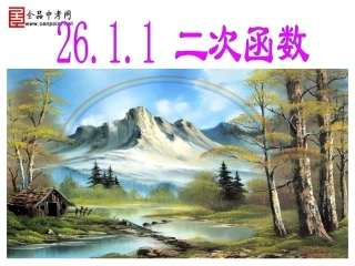 【课件】2611二次函数