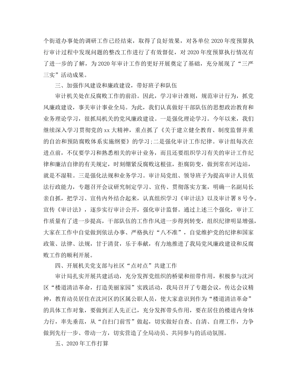 2020审计局党支部工作小结范文 _第2页