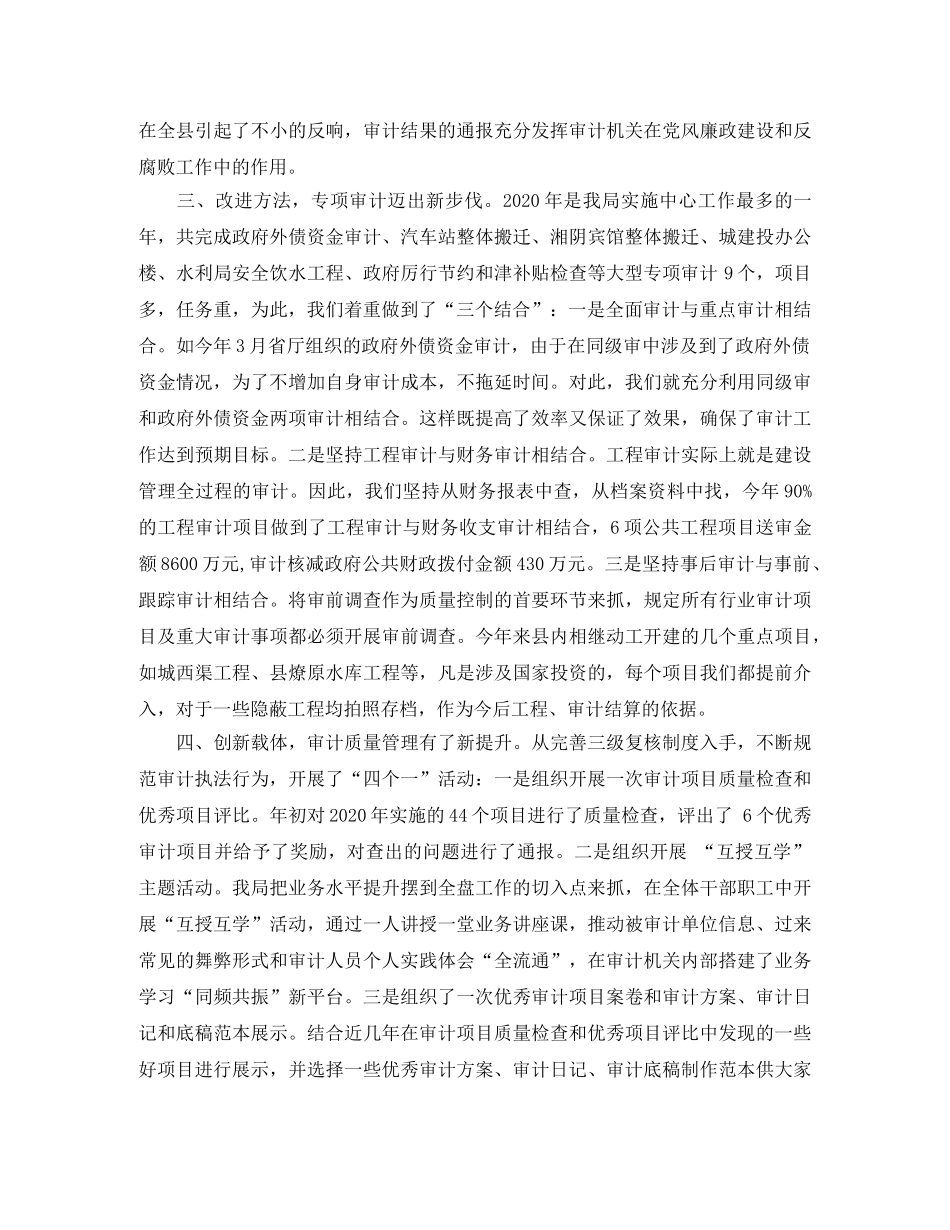 2020审计人员工作总结范文 _第3页