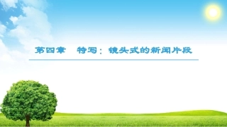 第4章特写：镜头式的新闻片段