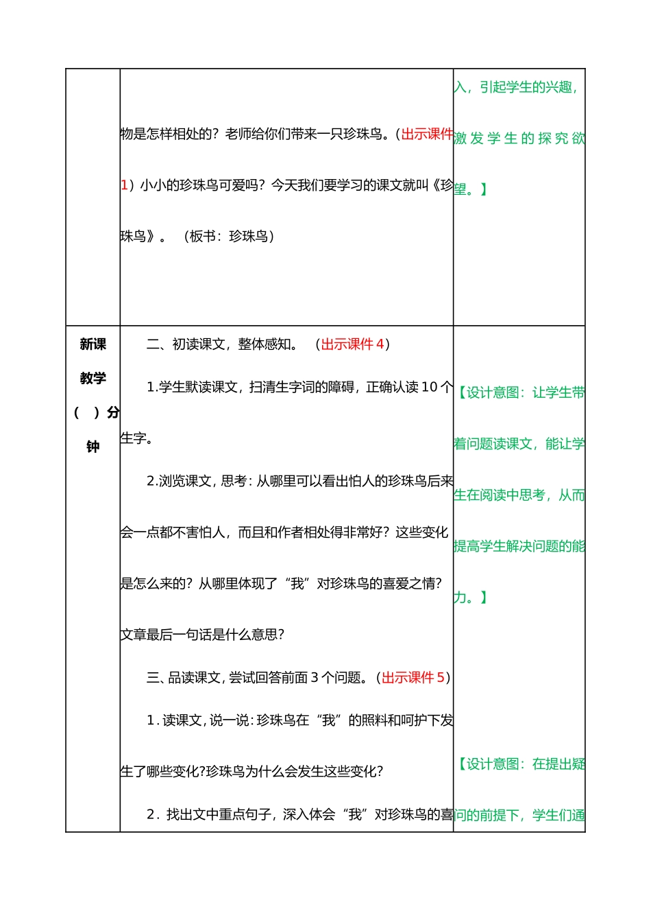 珍珠鸟教案 (2)_第2页