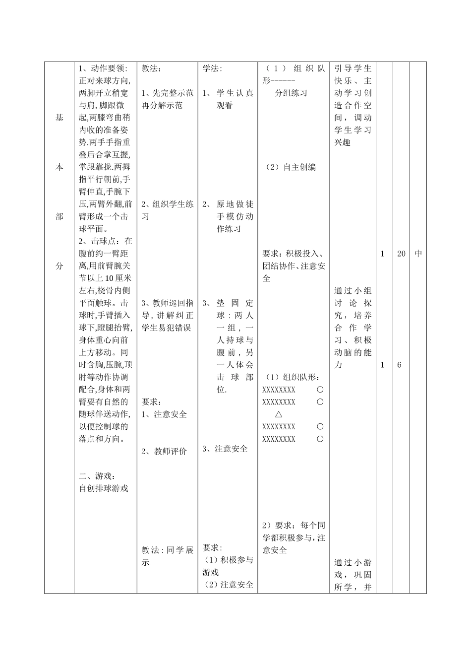 排球自垫球（第一课时）_第2页