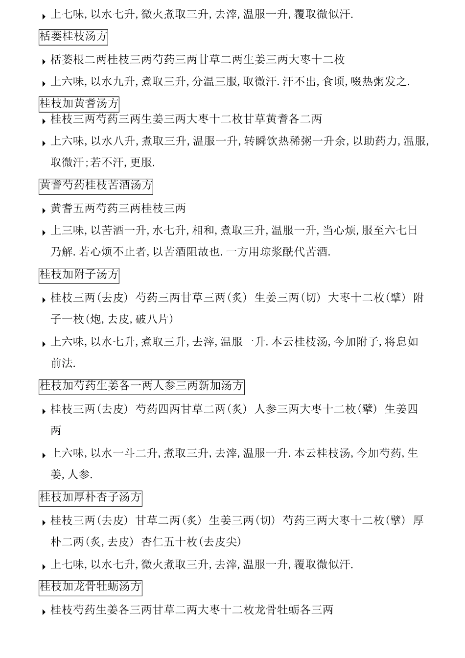 伤寒杂病论方剂集_第2页