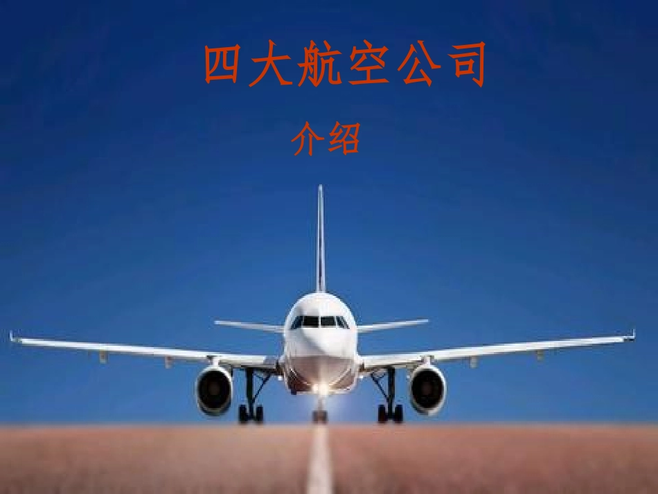 四大航空公司简介_第1页