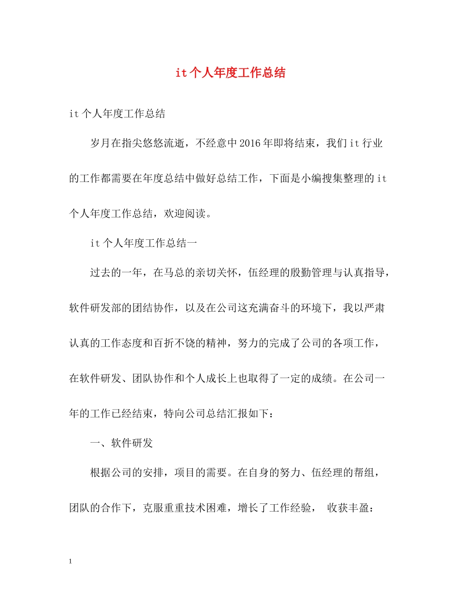 it个人年度工作总结2)_第1页