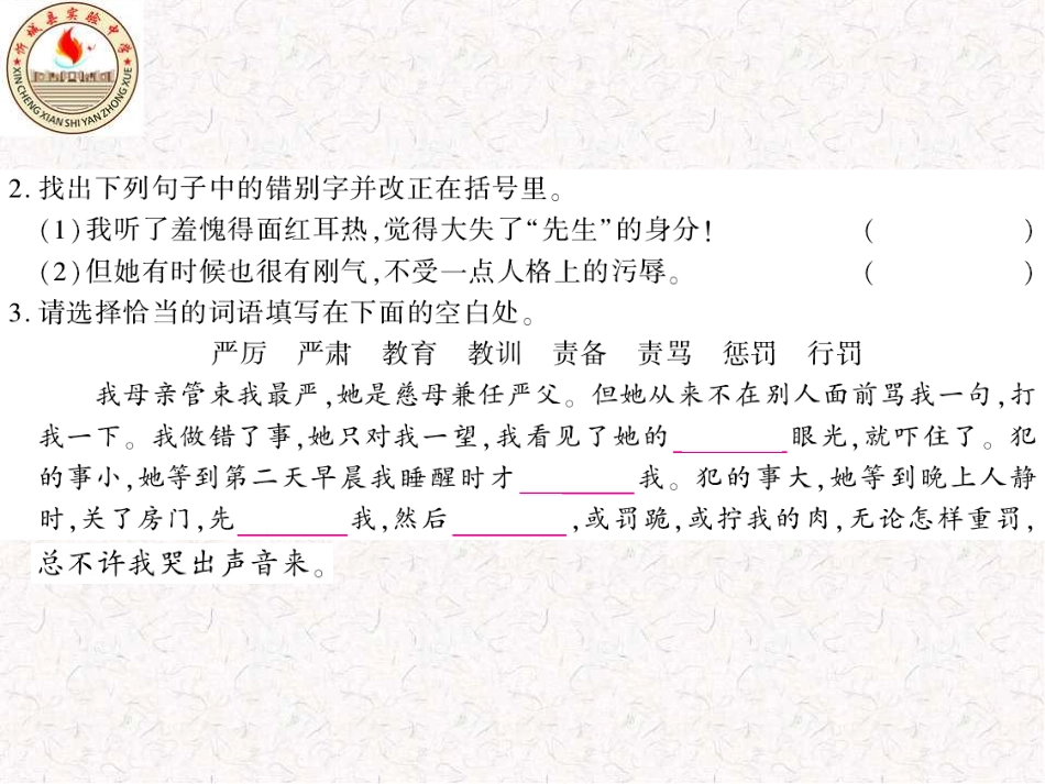 我的母亲（作业课件）_第3页