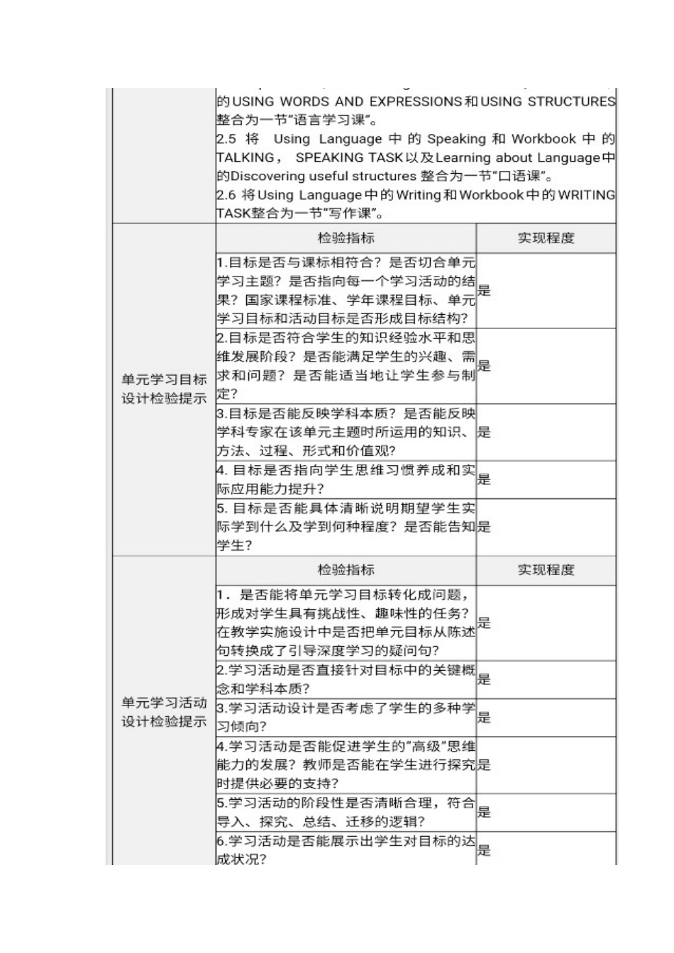 单元学习活动设计及检验提示单_第2页