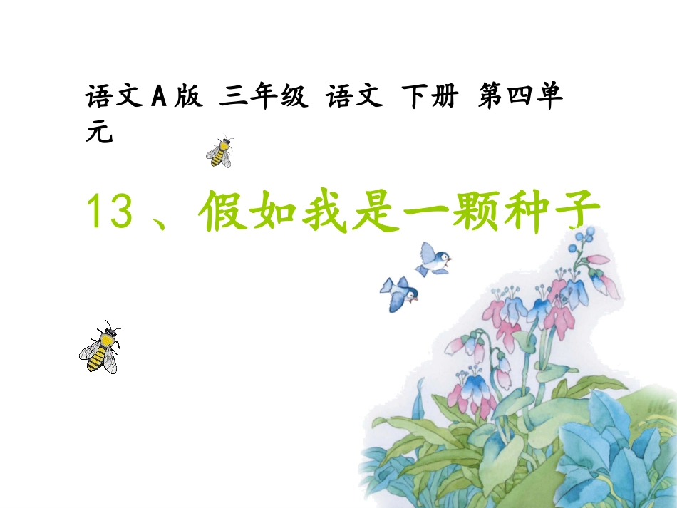 假如我是一颗种子_第1页