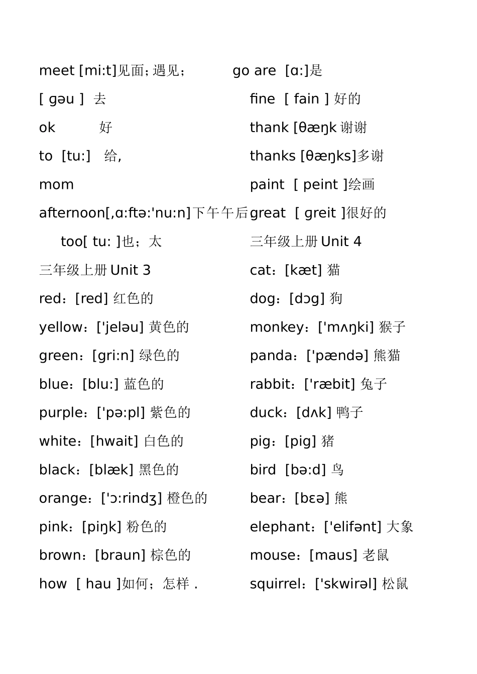 人教版PEP小学英语单词表(带音标)[1]_第2页