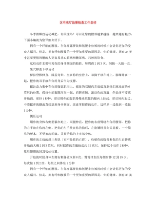 区司法厅监督检查工作总结