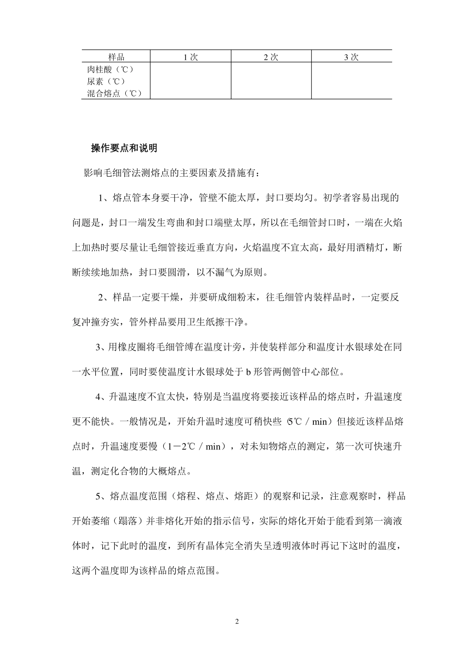 熔点测定常见问题及解答_第2页