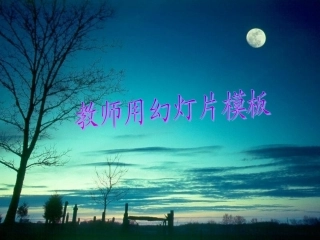 演示文稿-教师用幻灯片模板