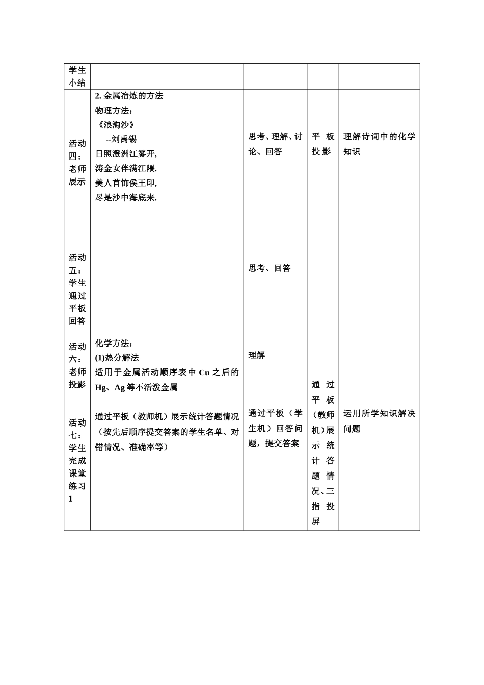 金属矿物的开发利用教学设计_第3页