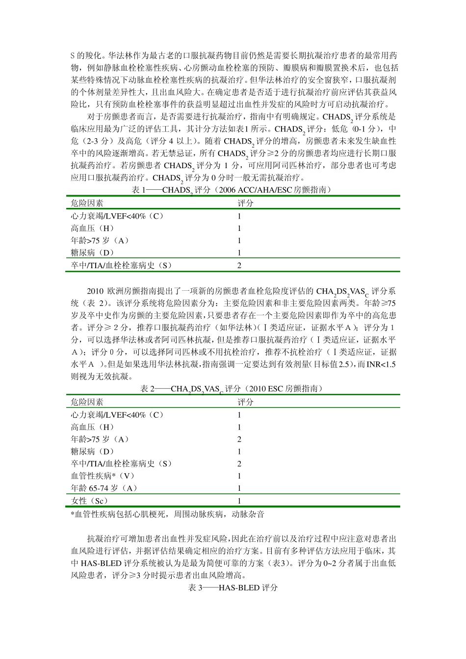 抗凝治疗中的评价与监测_第3页