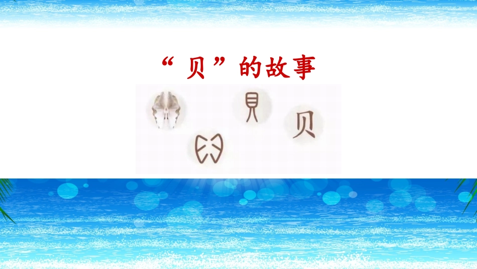 《“贝”的故事》课件_第1页