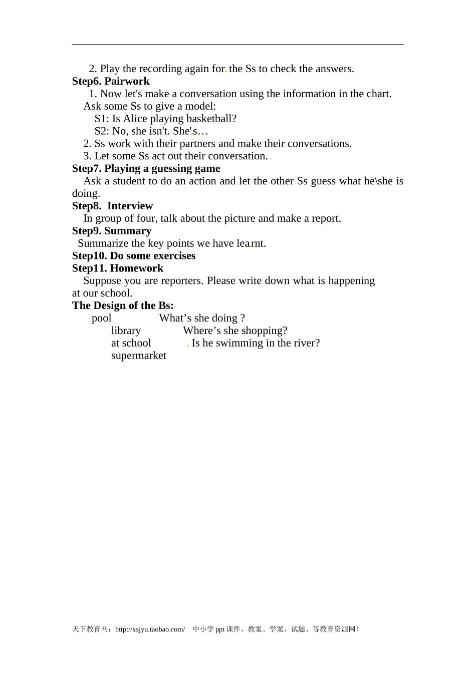 人教版七年级英语下册Unit6名校精品教案_03 (2)_第2页