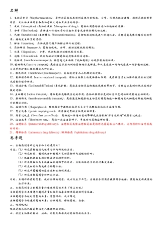 生物药剂学总结