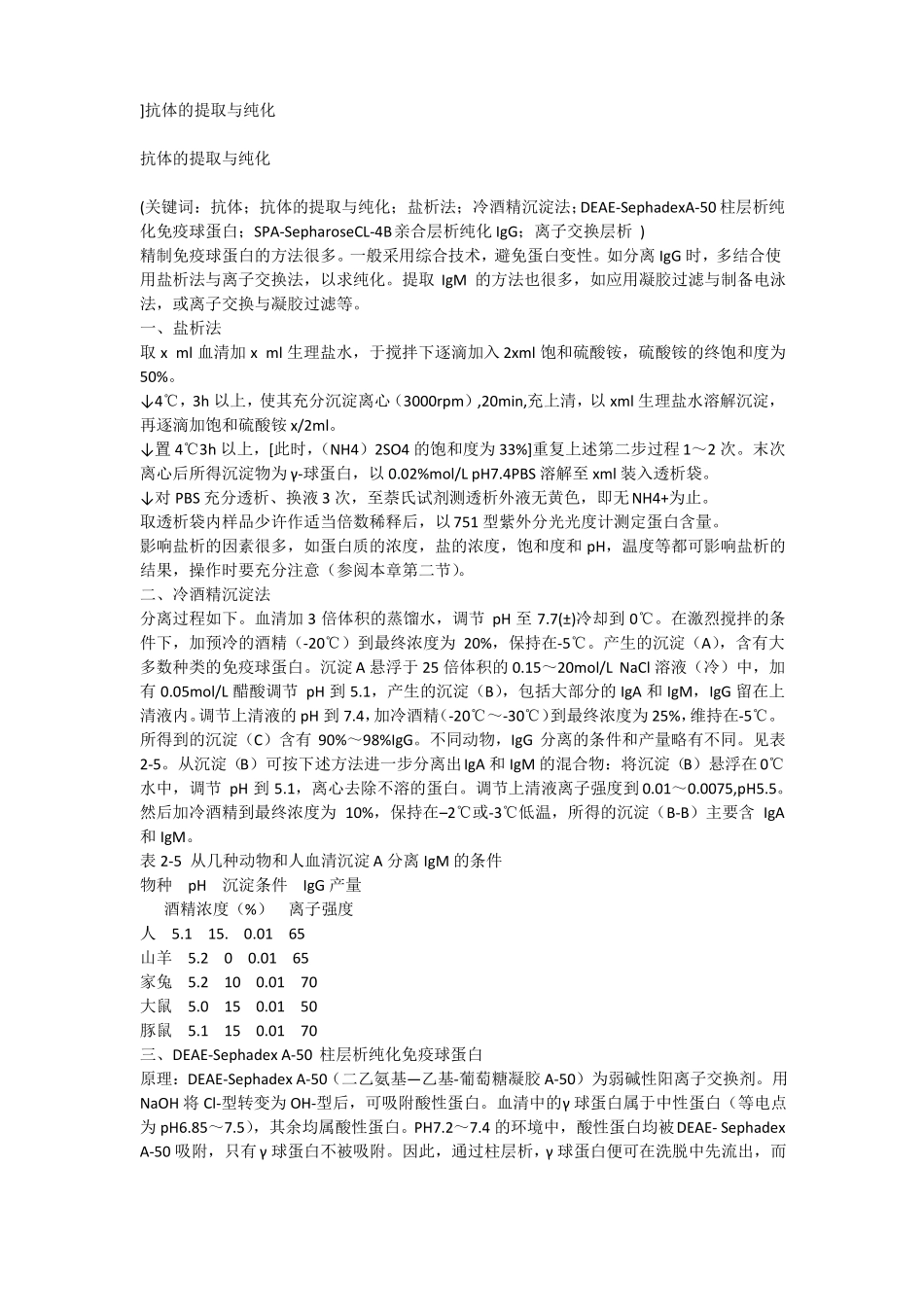 抗体的提取与纯化_第1页