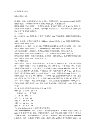 抗体的提取与纯化