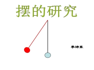 摆的研究李沛东