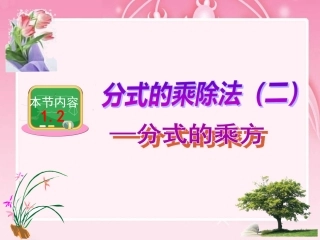 分式的乘除法--分式乘方