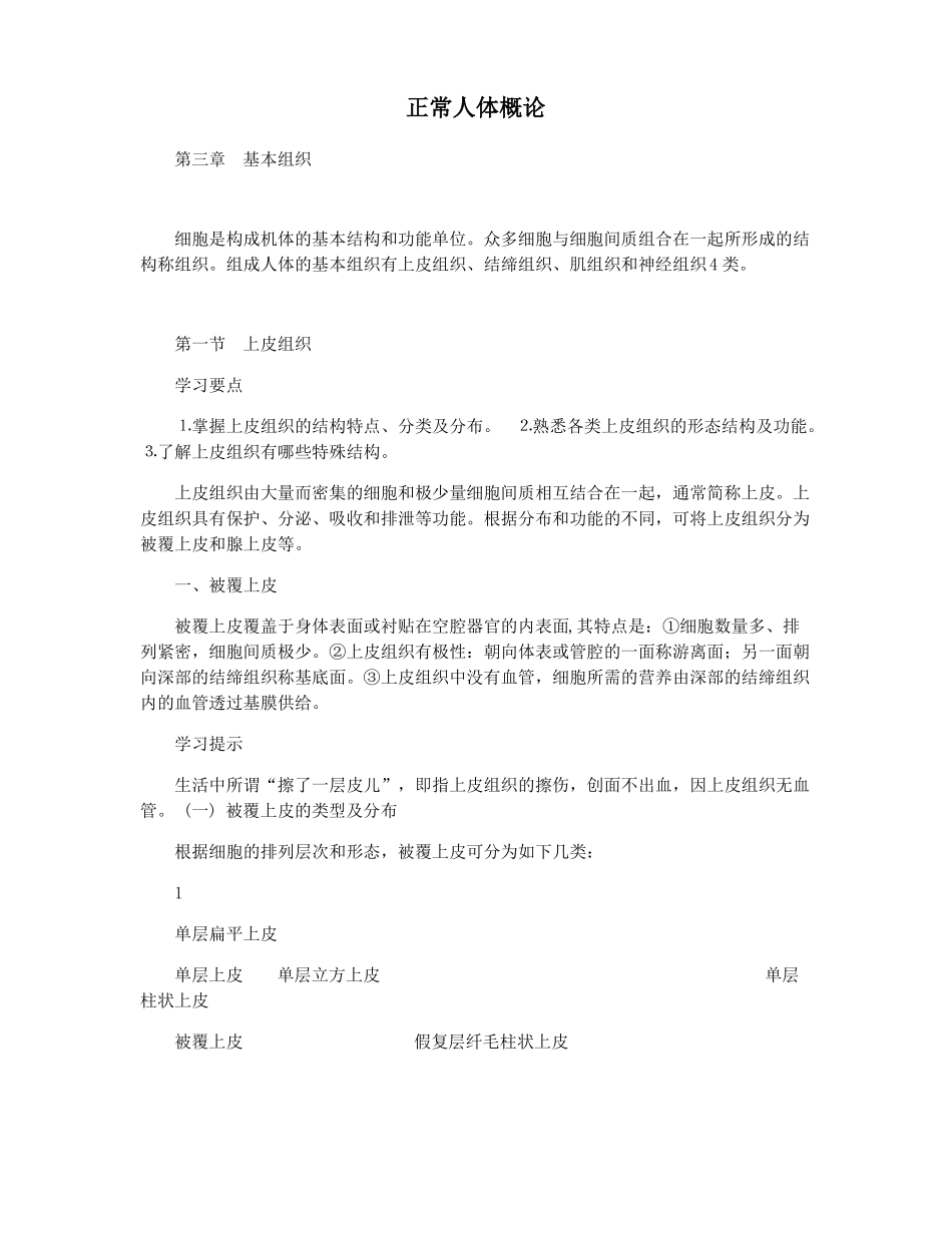 正常人体概论_第1页