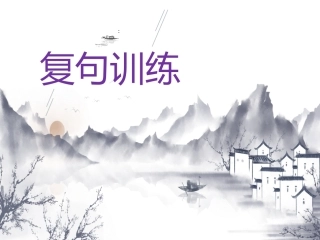 初中复句训练