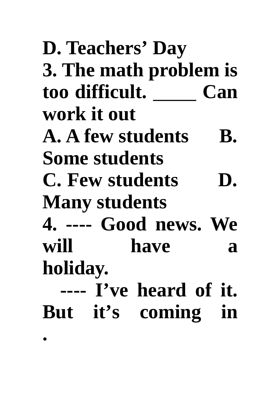 中考语法训练名词_第2页
