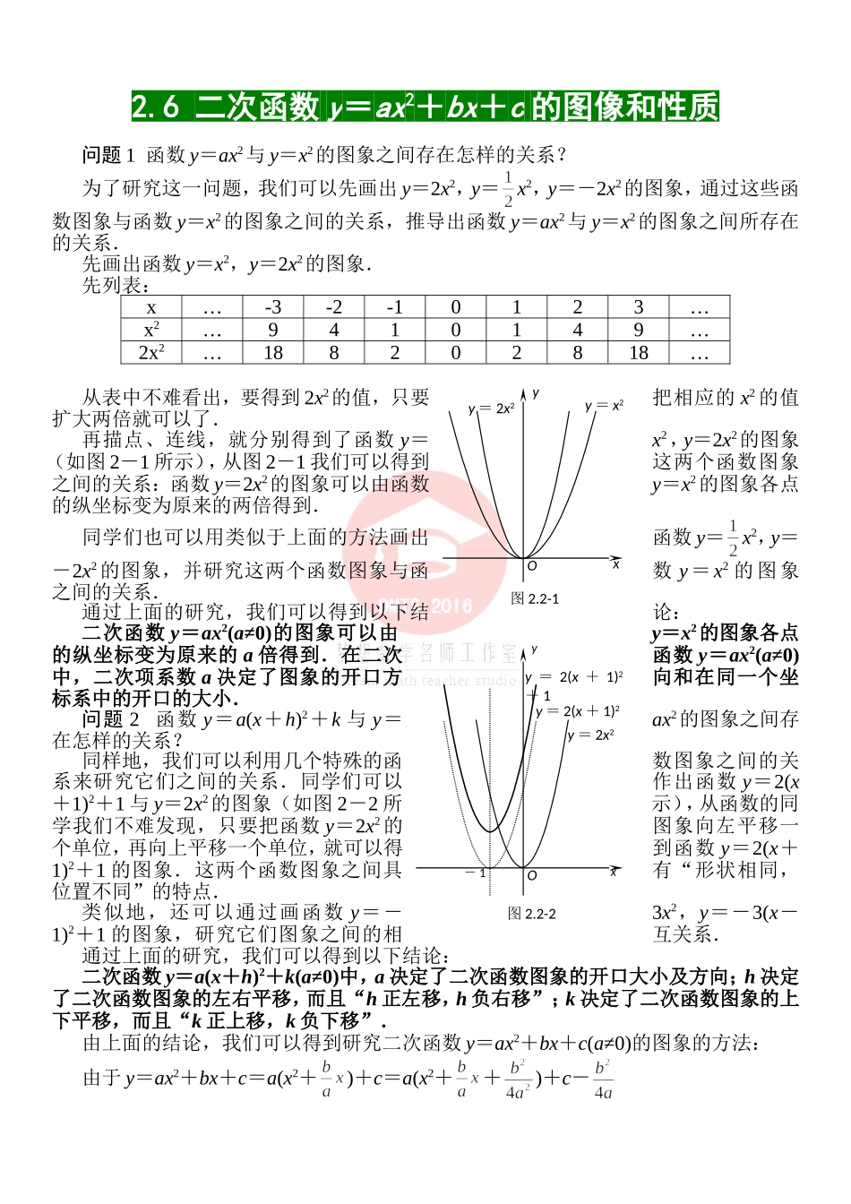 二次函数的图像和性质_第1页