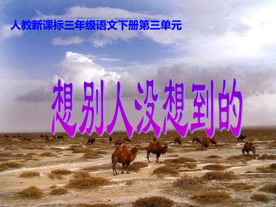 人教新课标三年级语文下册《想别人没想到的4》PPT课件_第2页