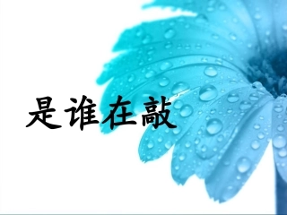 《是谁在敲》课件