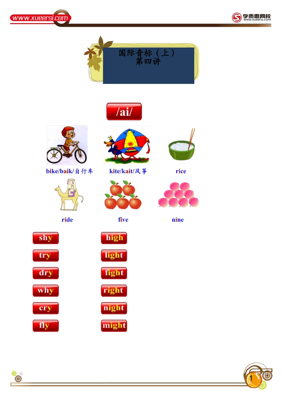 国际音标（上）---第四讲_第1页