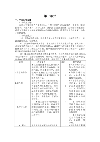 最新部编版六年级语文下册全册单元教材分析