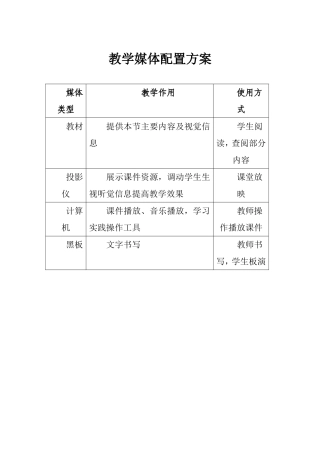 《数学与交通---相遇》教学媒体设计方案