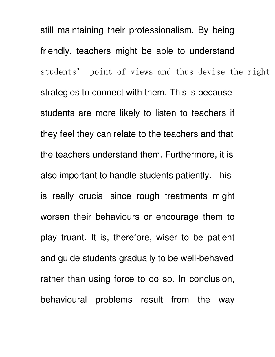 雅思英语作文studentbehavior学生行为方面存在严重问题,造成这种情况的原因是什么？_第3页