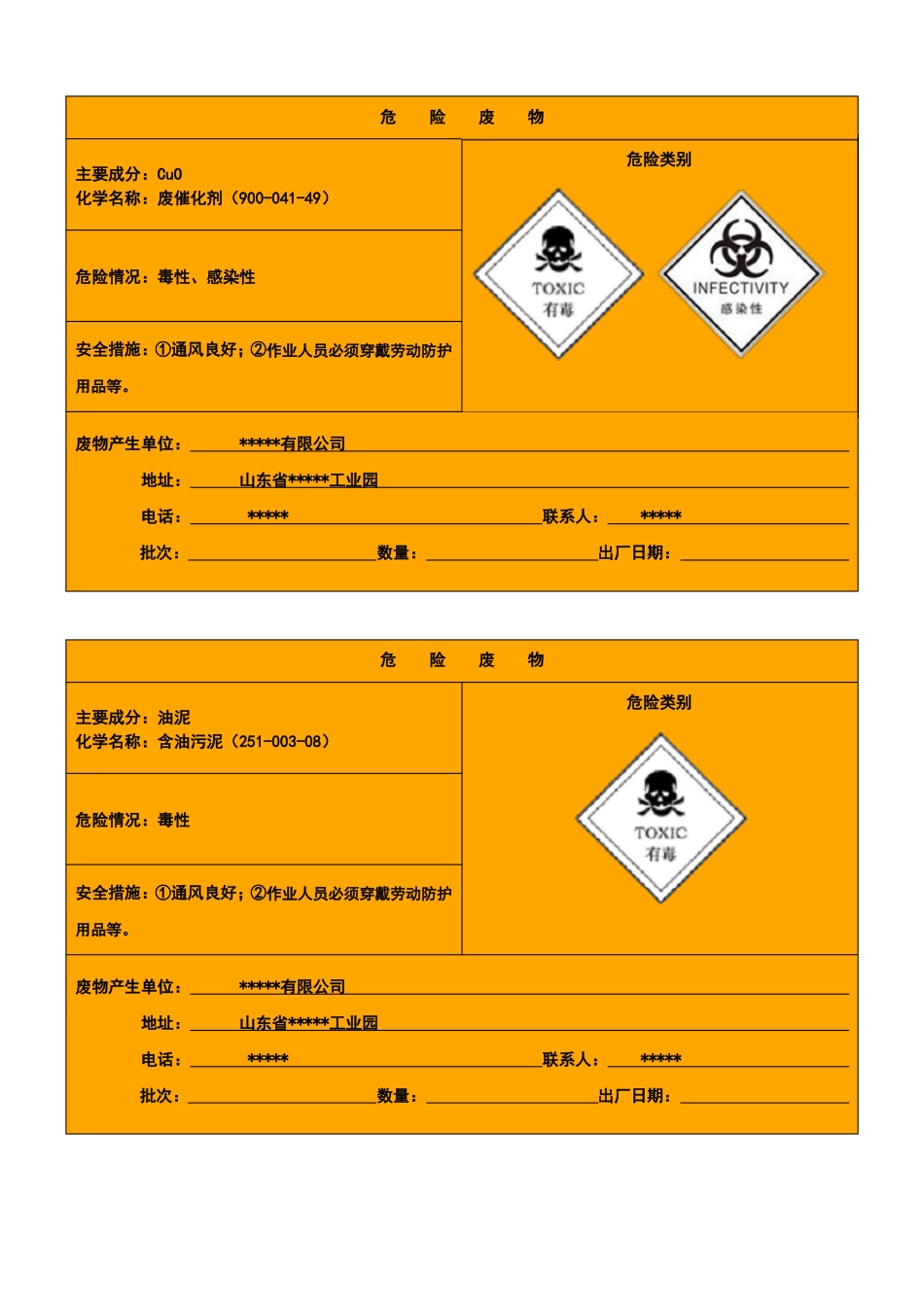 2022年危险废物标识牌标签_第2页