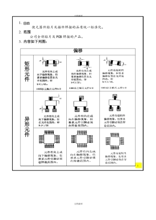 电子元器件贴片及接插件焊接检验标准