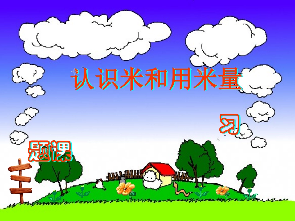 认识米和用米量习题课_第1页