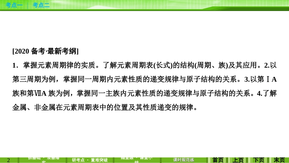 第五章第二讲元素周期律和元素周期表_第2页
